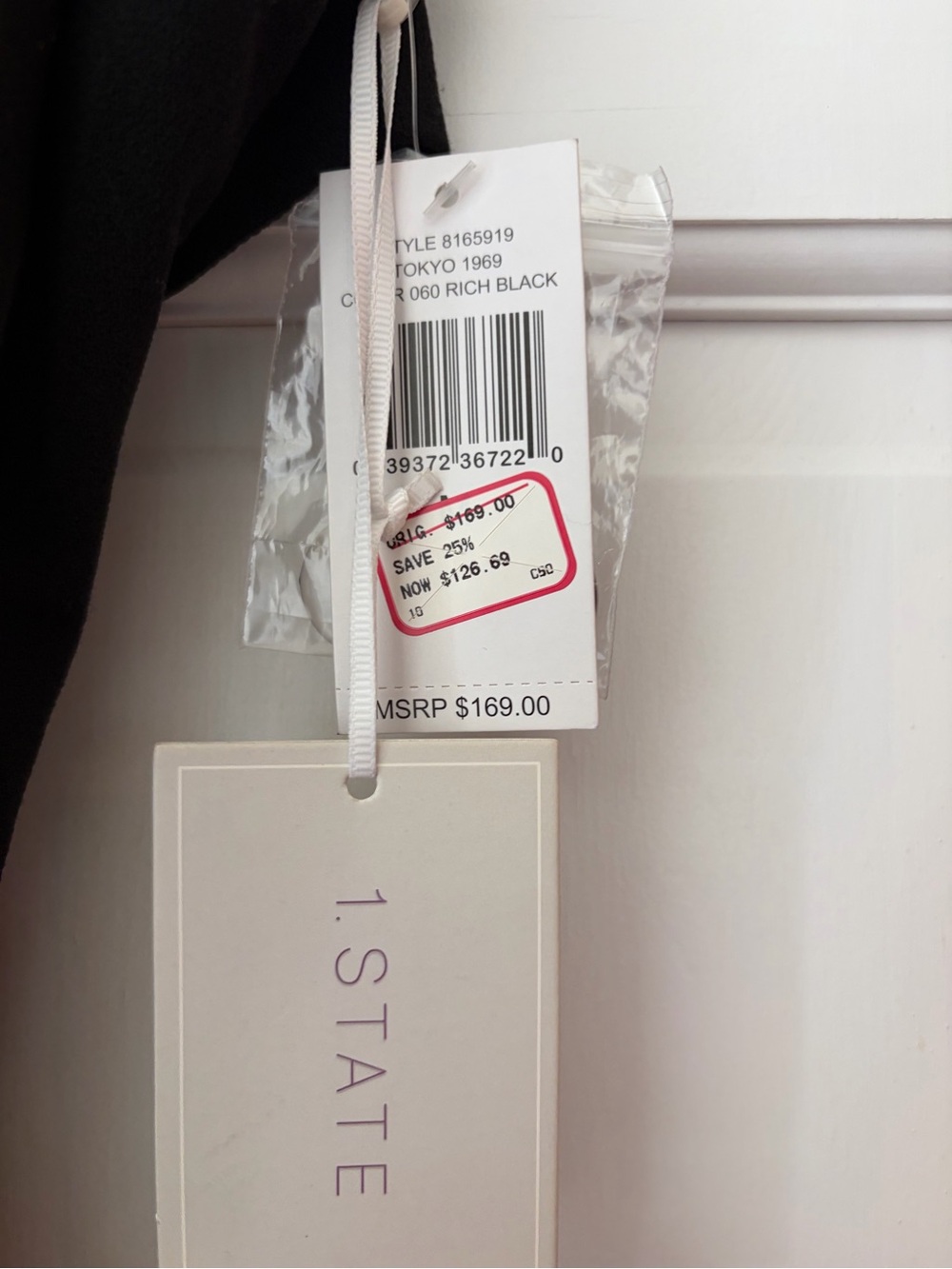 NWT 1. State Trench Midi Dress in Rich Black - Picture 9 of 10